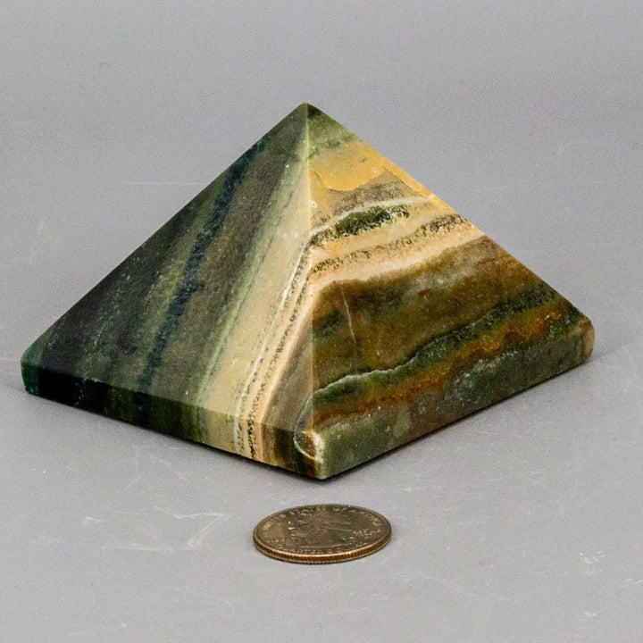 Banded Calcite Pyramid