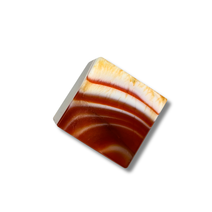 Banded Agate Cube | Corner-Standing Display Piece