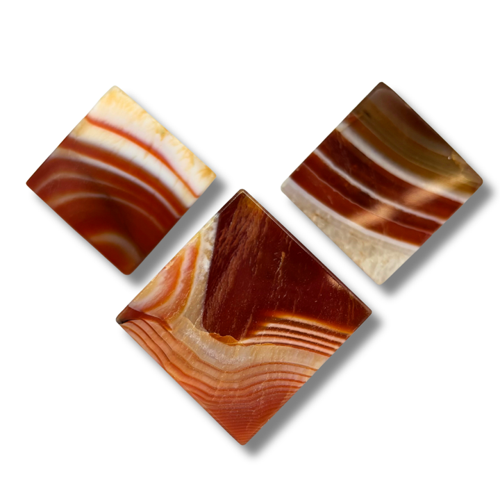 Banded Agate Cube | Corner-Standing Display Piece