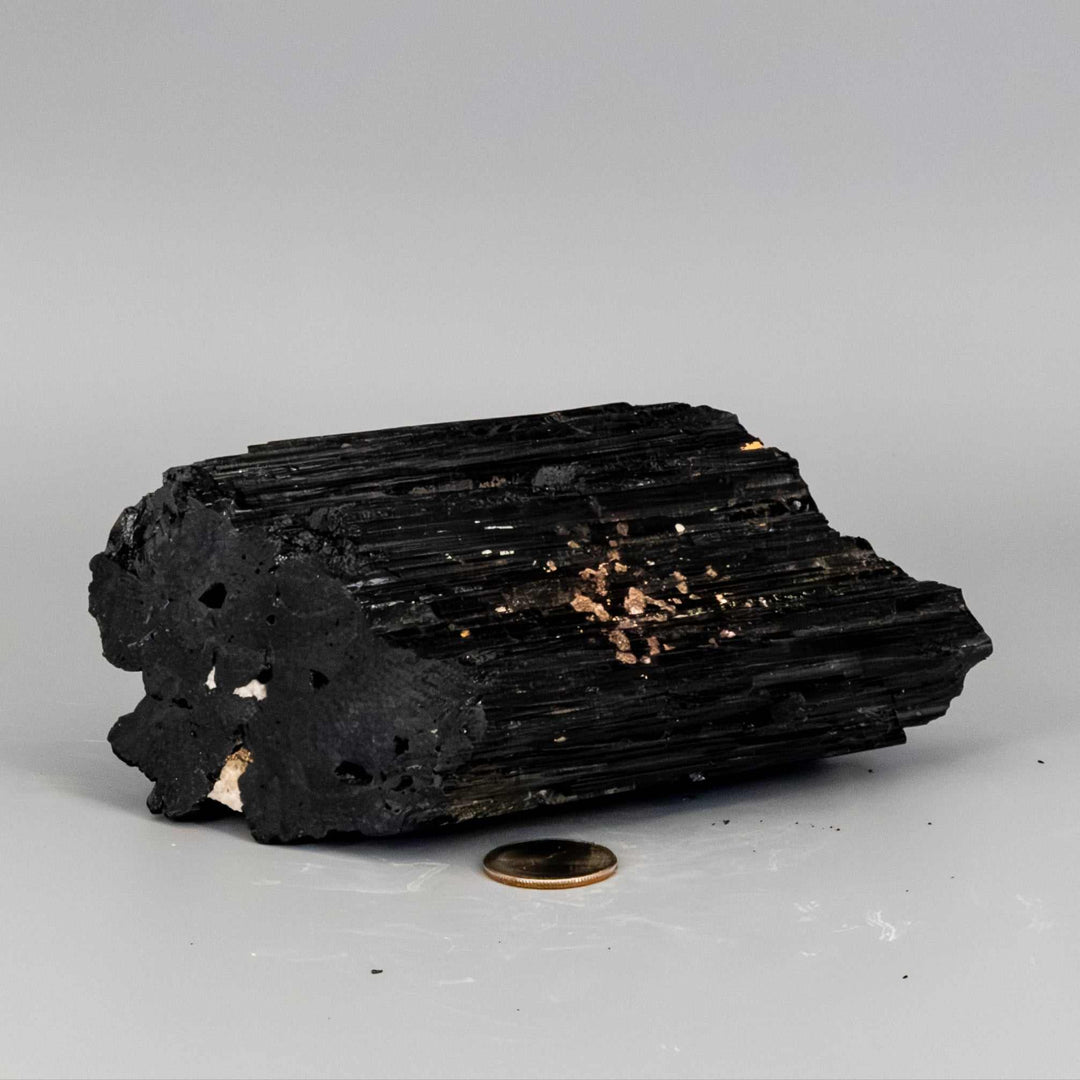 Big Black Tourmaline Hunk w/t Quartz Inclusions