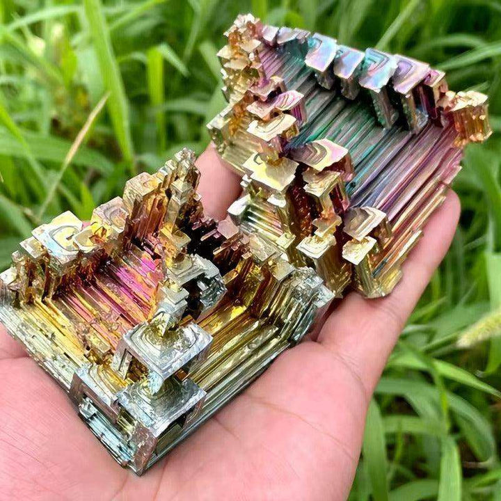 Bismuth Metal Freeform Castles Unique Shapes And Rainbow Tones