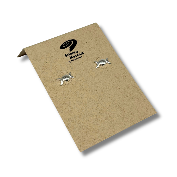 Moon Phase Stud Earrings