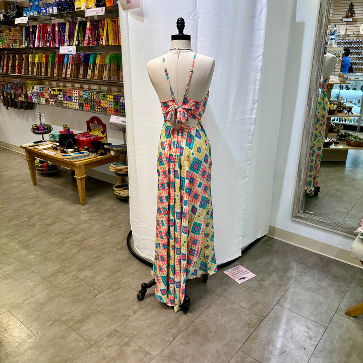 Long Sari Boho Summer Sun Dress