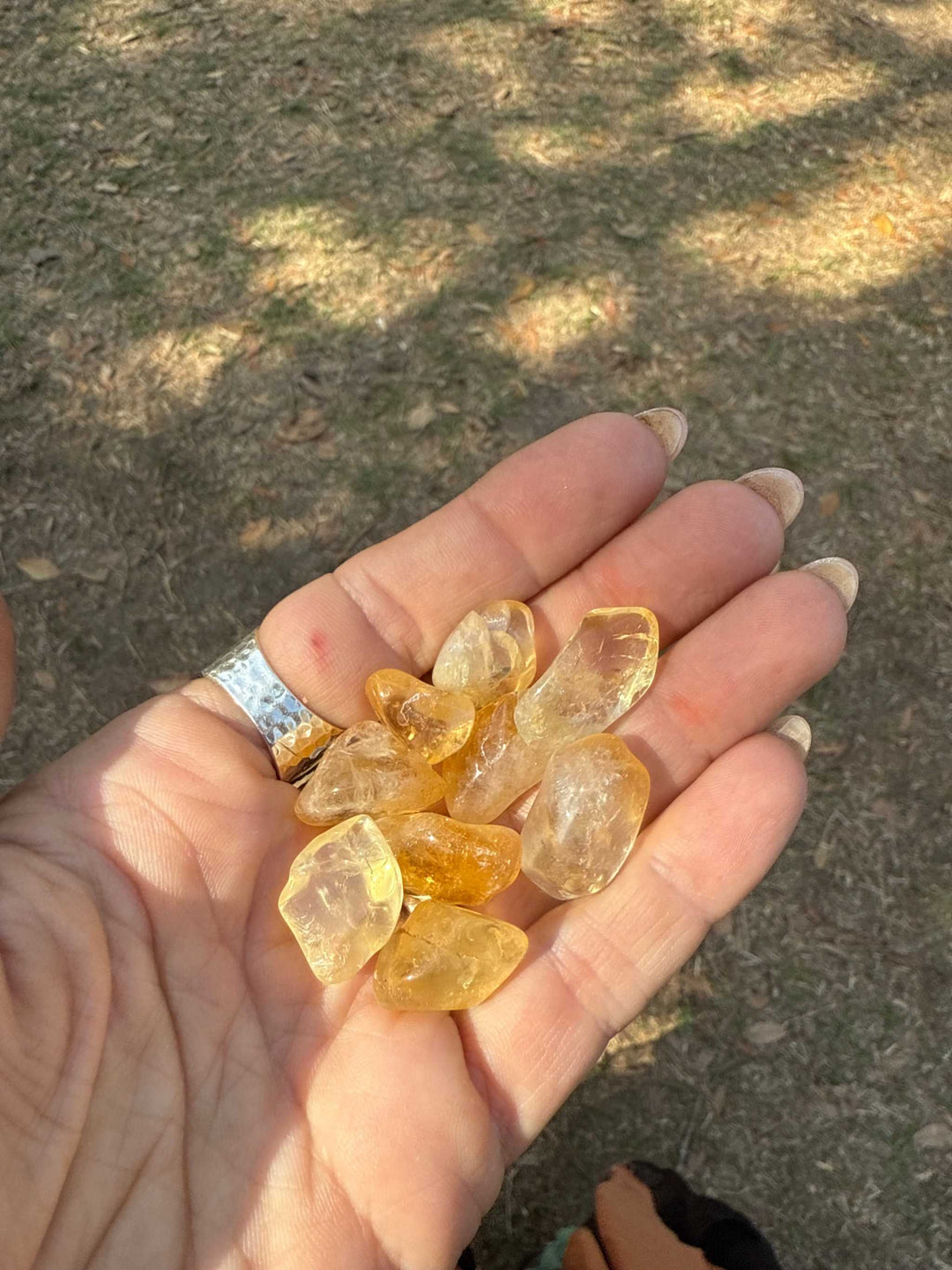 Citrine Tumbled Pocket Stone - Pebble