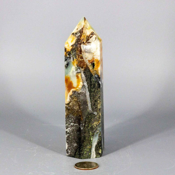 Caribbean Calcite Tower XXL | Polished Crystal Tower