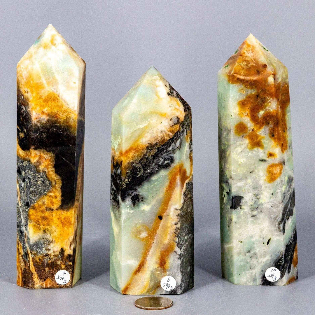 Caribbean Calcite Tower XXL | Polished Crystal Tower