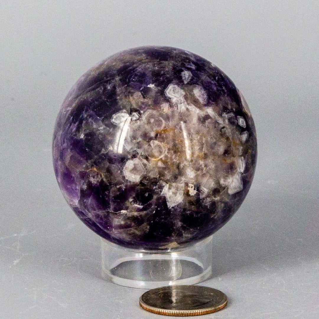 Chevron Amethyst Sphere 58-71MM