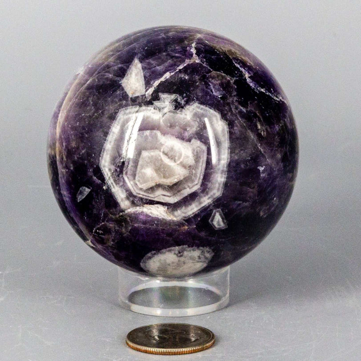 Chevron Amethyst Sphere 58-71MM