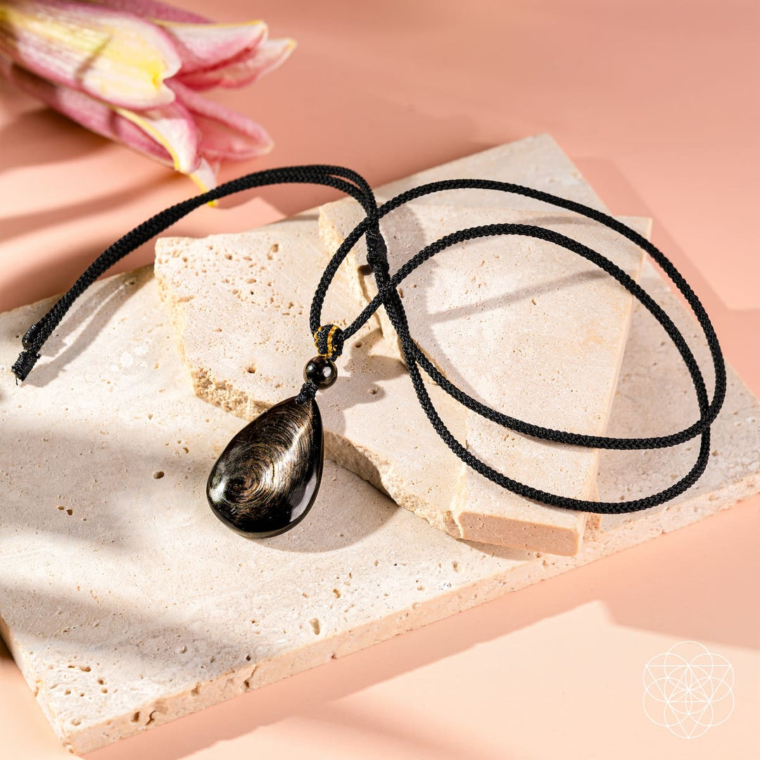 Hypersthene Pendant Necklace - Money Manifestation