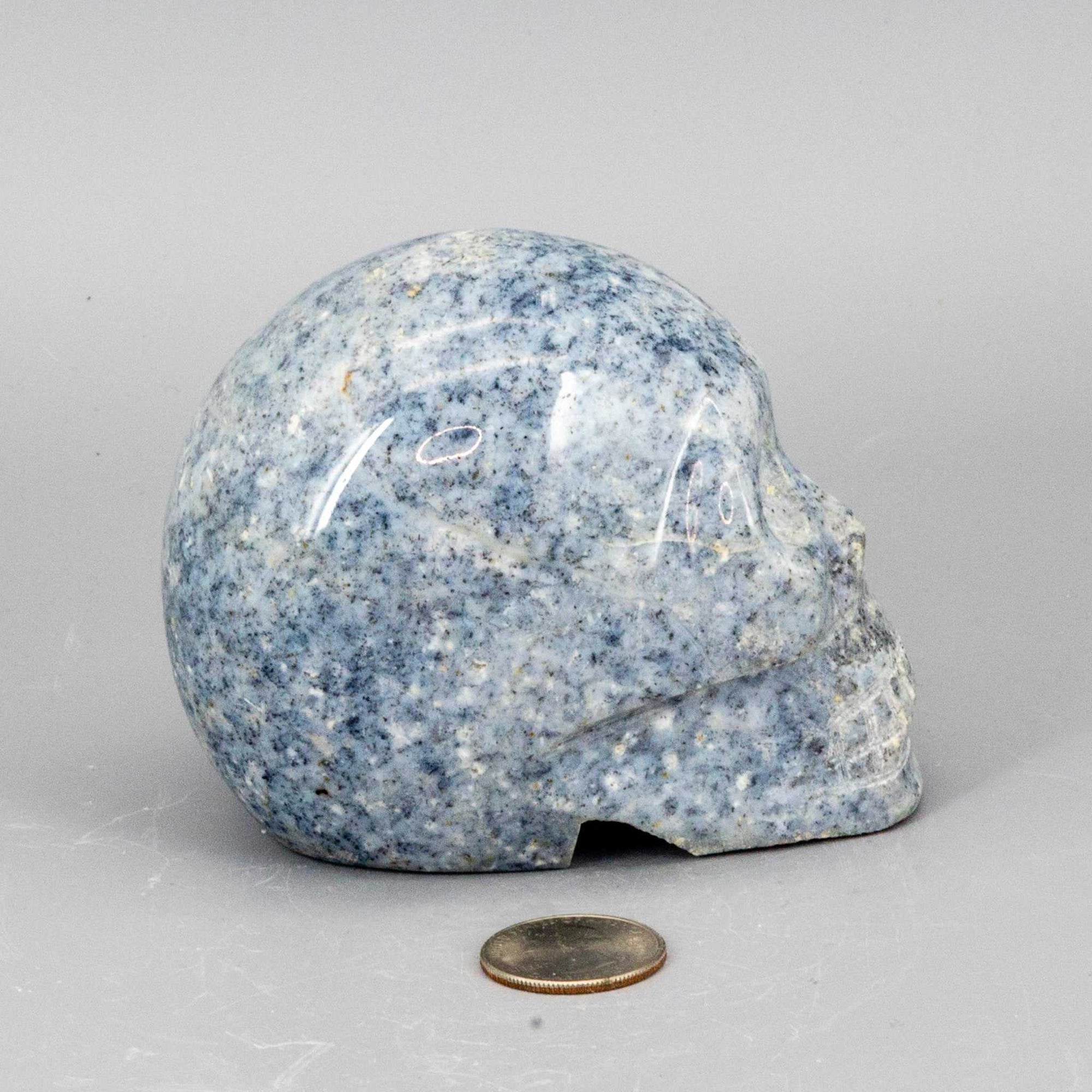 Crystal Skull - Agate - Rose Quartz - Anhydrite