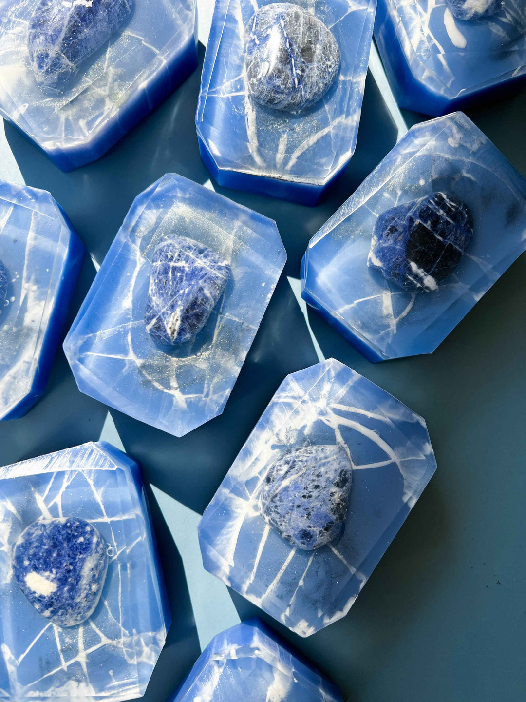 Static charge – Crystal-infused bar soap