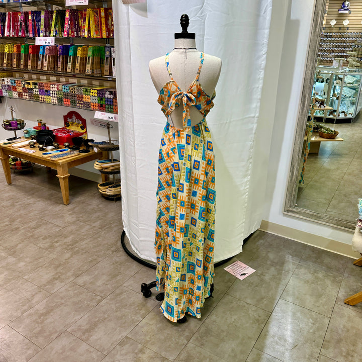 Long Sari Boho Summer Sun Dress