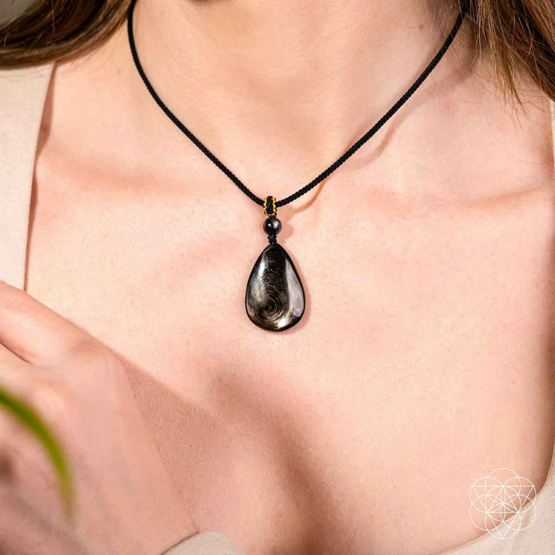 Hypersthene Pendant Necklace - Money Manifestation
