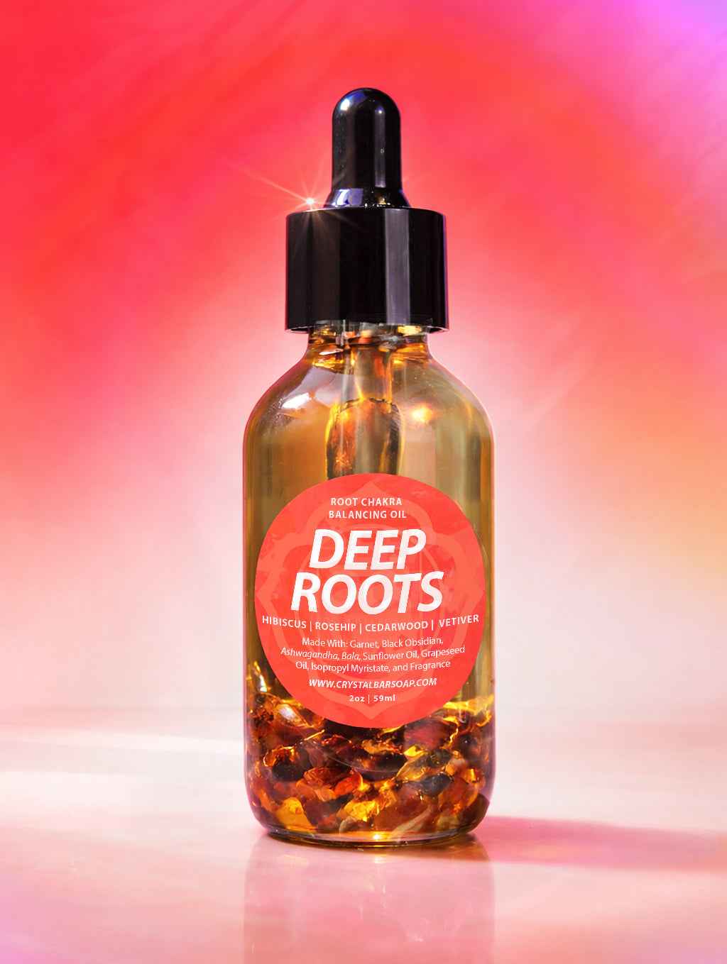 Deep roots – Crystal-infused body oil