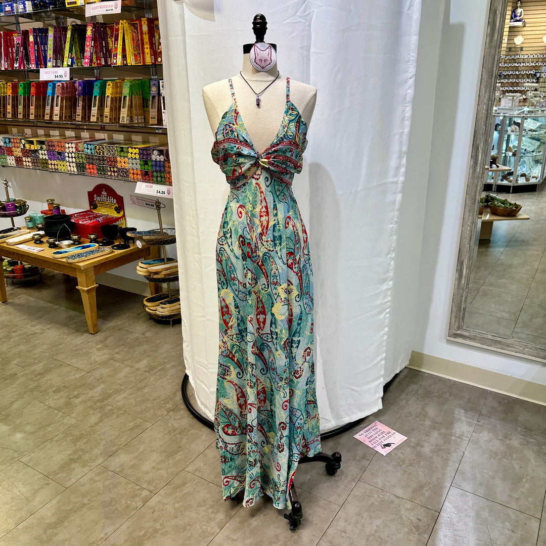 Long Sari Boho Summer Sun Dress