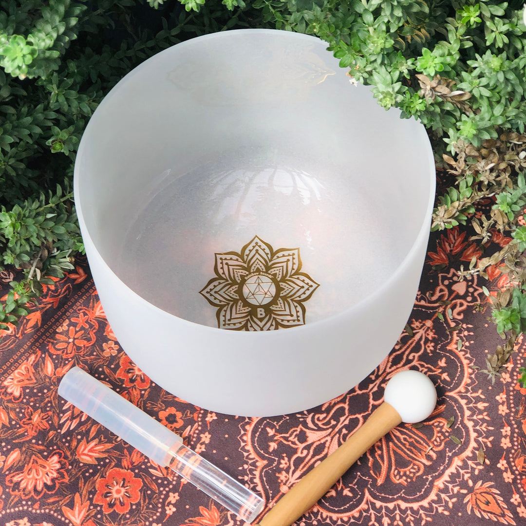 Earth &amp; Soul Stars︱Set of 2 Sound Therapy Bowls in Beige Carry Case