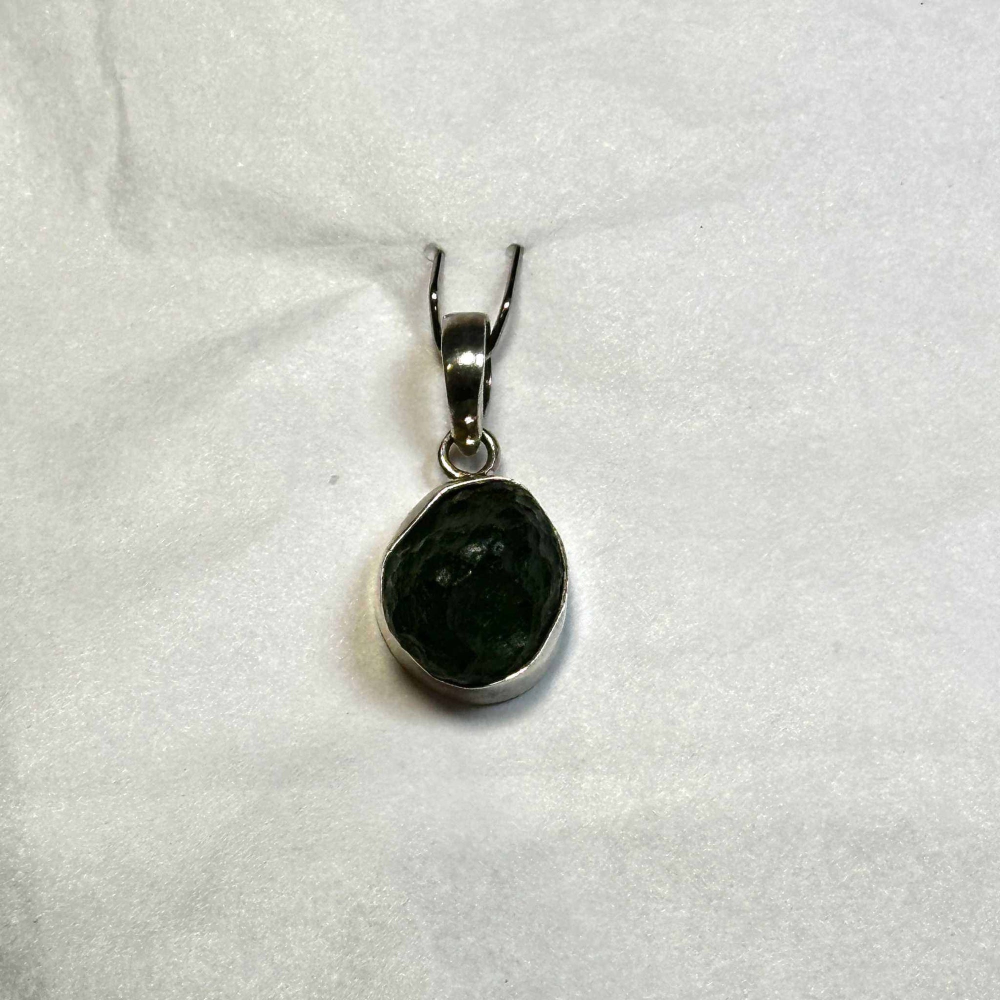 Moldavite Pendant 925 Sterling Silver