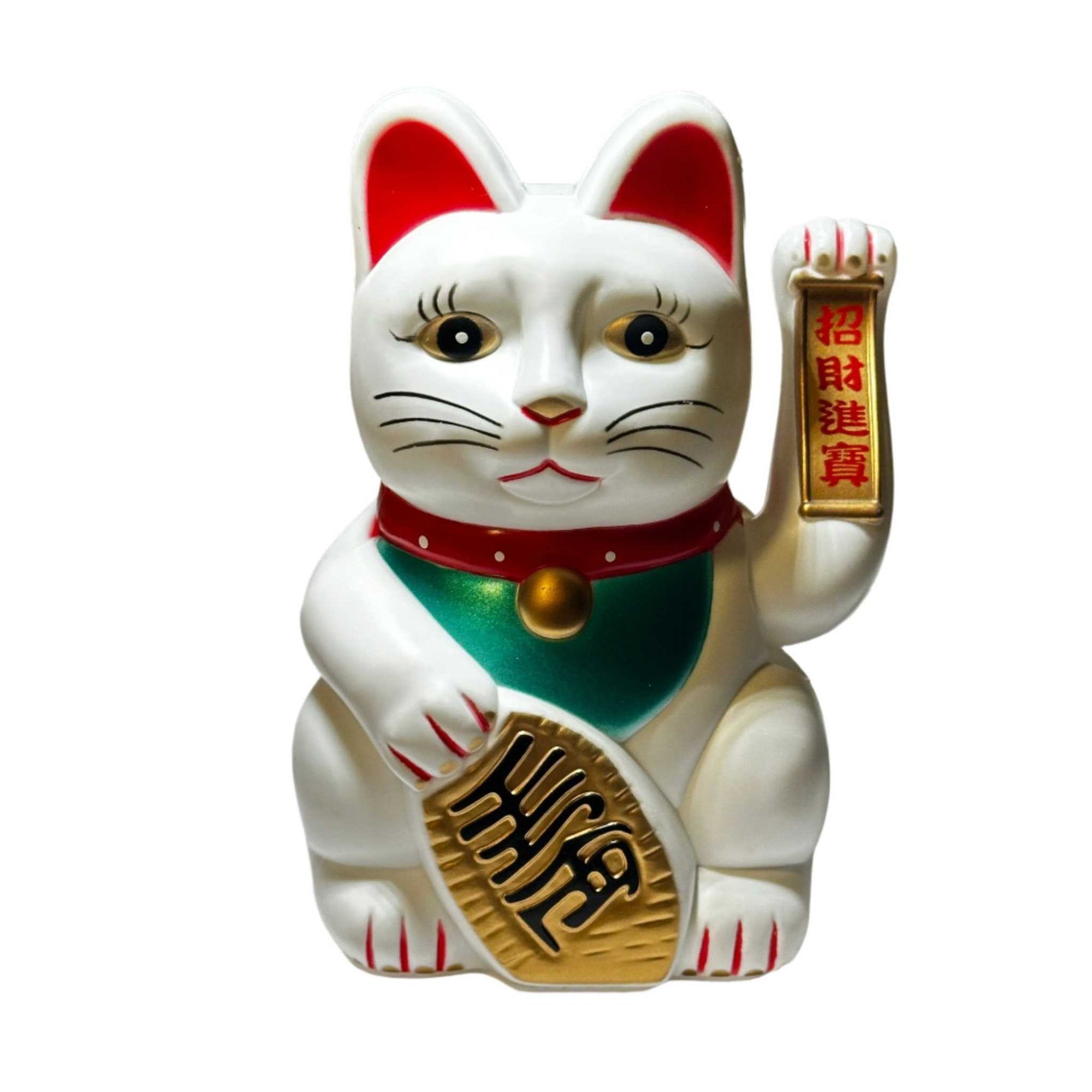 Lucky Waving Cat Money Fortune Figurine