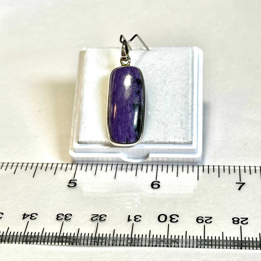 Charoite Pendant 925 Sterling Silver