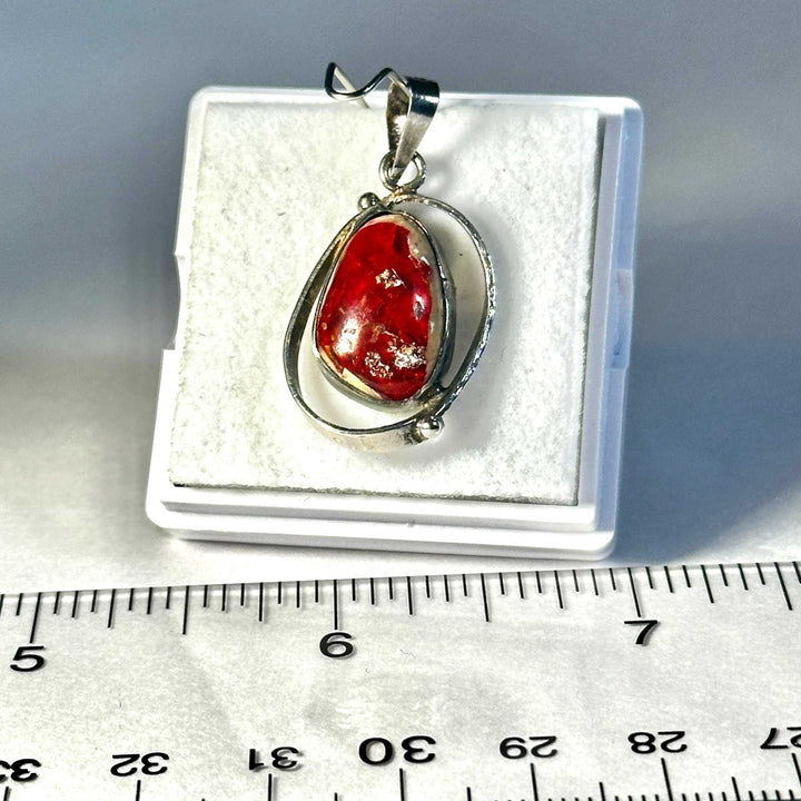 Aztec Sol Mexican Fire Opal Pendant