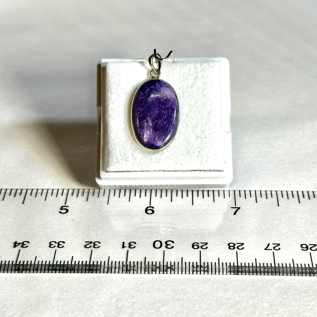 Charoite Pendant 925 Sterling Silver