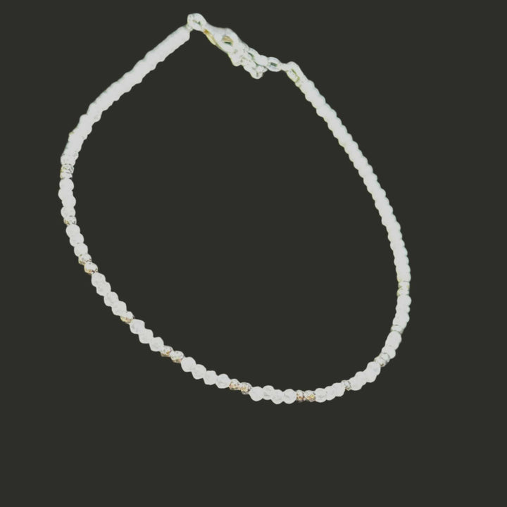 Crystal Anklets Sterling Silver