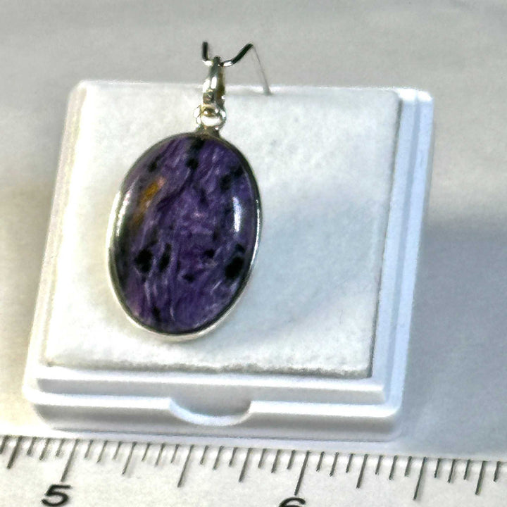 Charoite Pendant 925 Sterling Silver