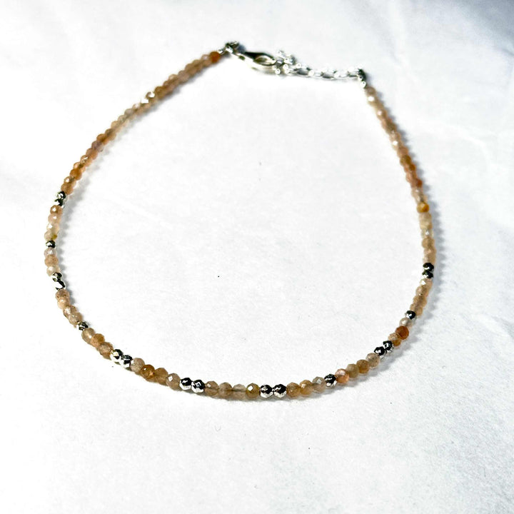 Crystal Anklets Sterling Silver
