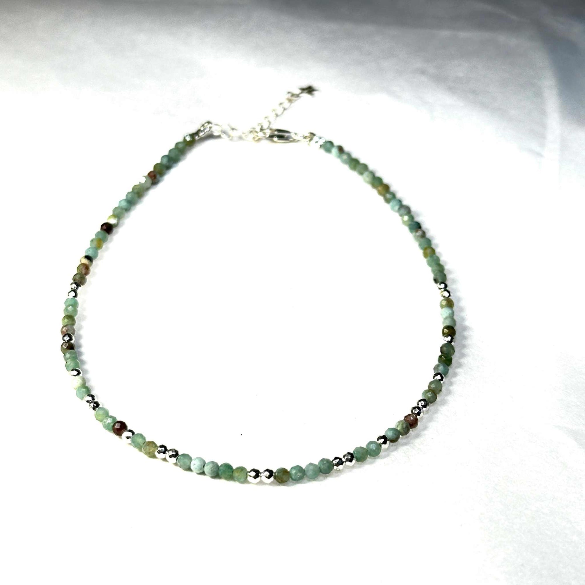 Crystal Anklets Sterling Silver