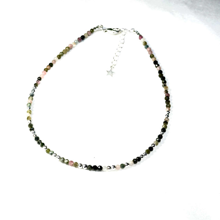 Crystal Anklets Sterling Silver