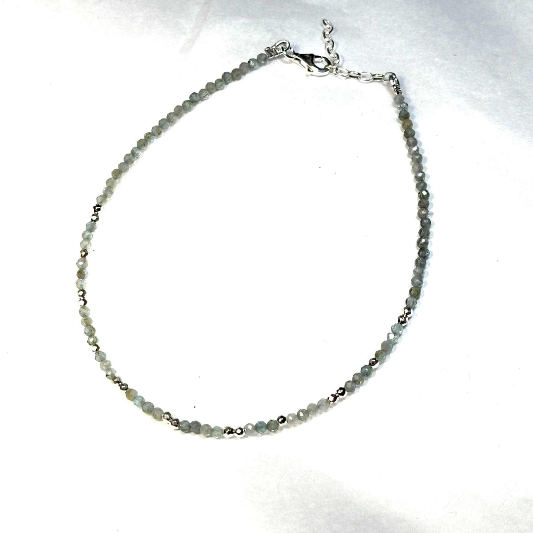 Crystal Anklets Sterling Silver