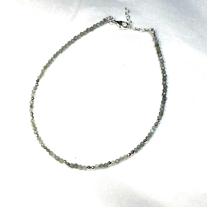 Crystal Anklets Sterling Silver
