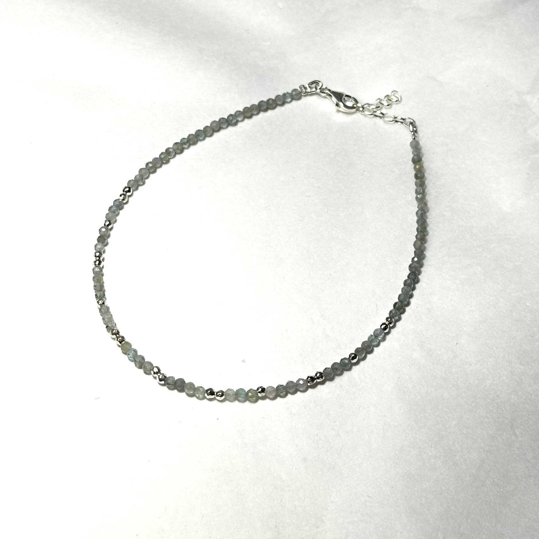 Crystal Anklets Sterling Silver