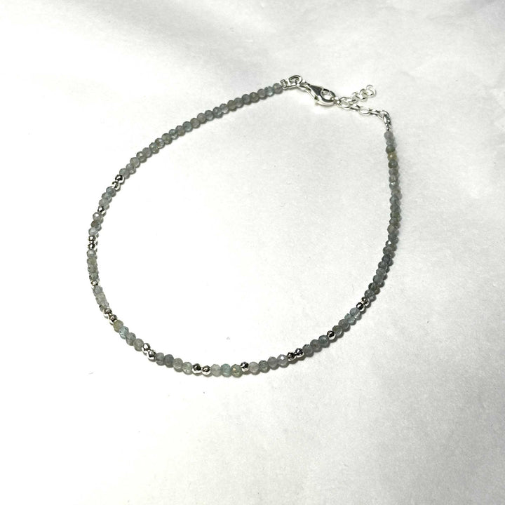 Crystal Anklets Sterling Silver