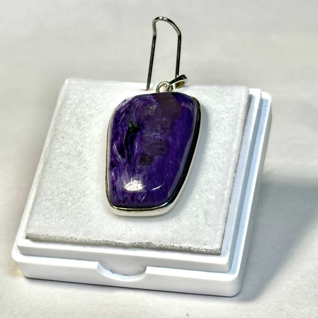 Charoite Pendant 925 Sterling Silver