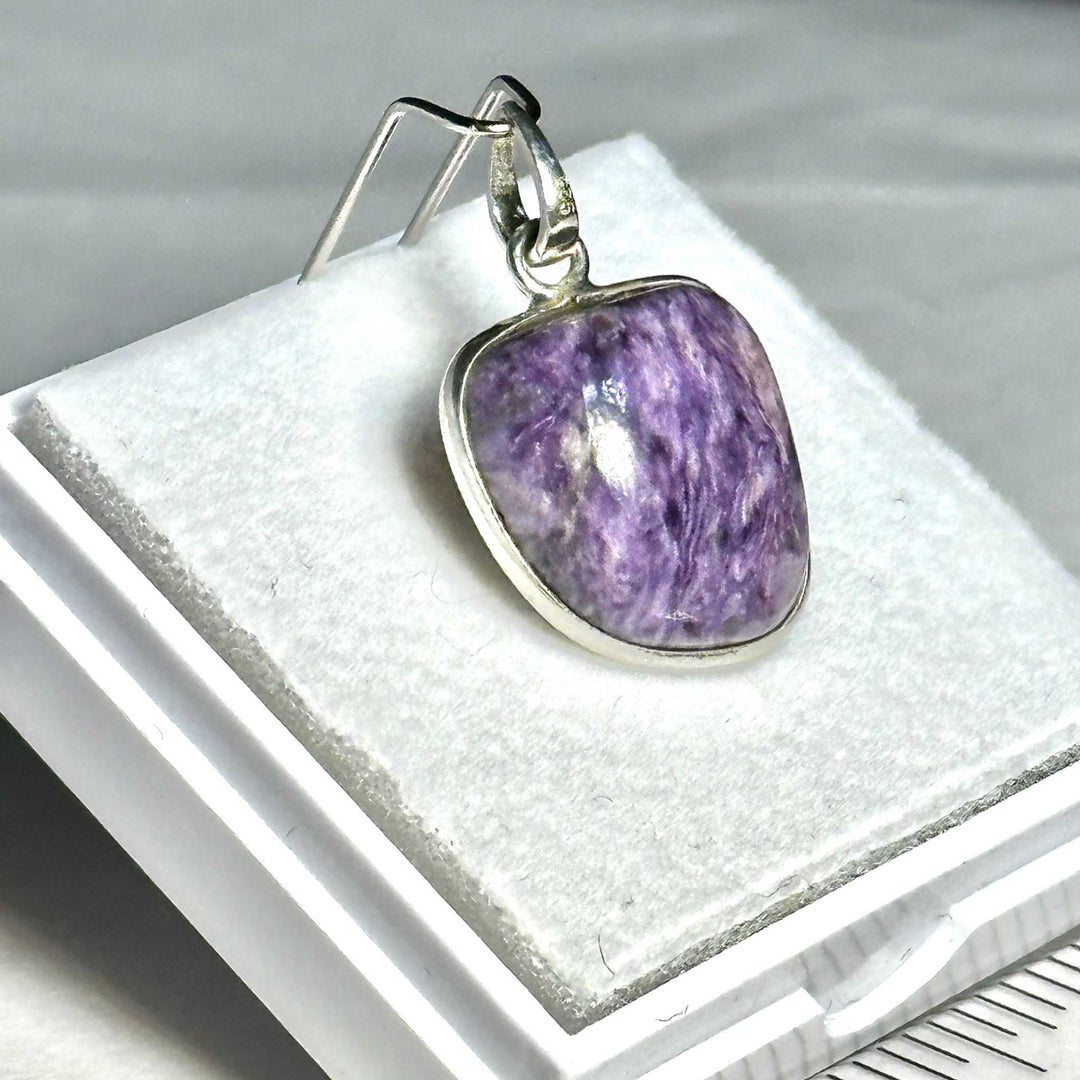 Charoite Pendant 925 Sterling Silver