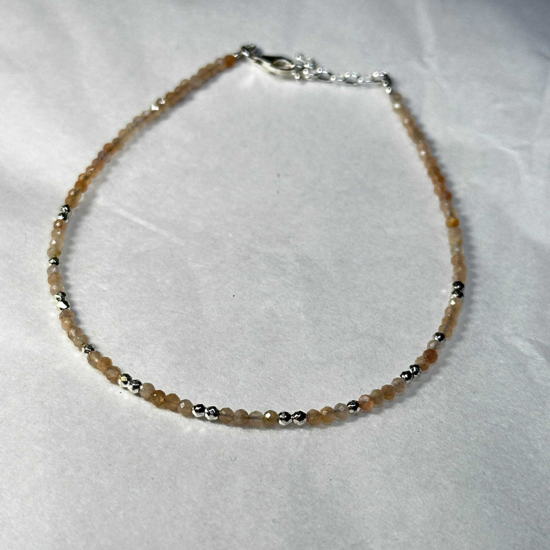 Crystal Anklets Sterling Silver