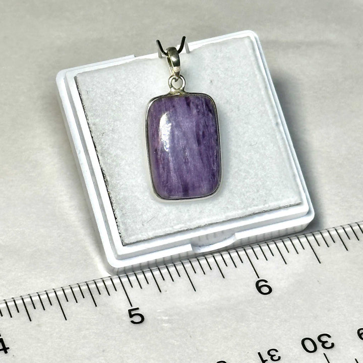 Charoite Pendant 925 Sterling Silver