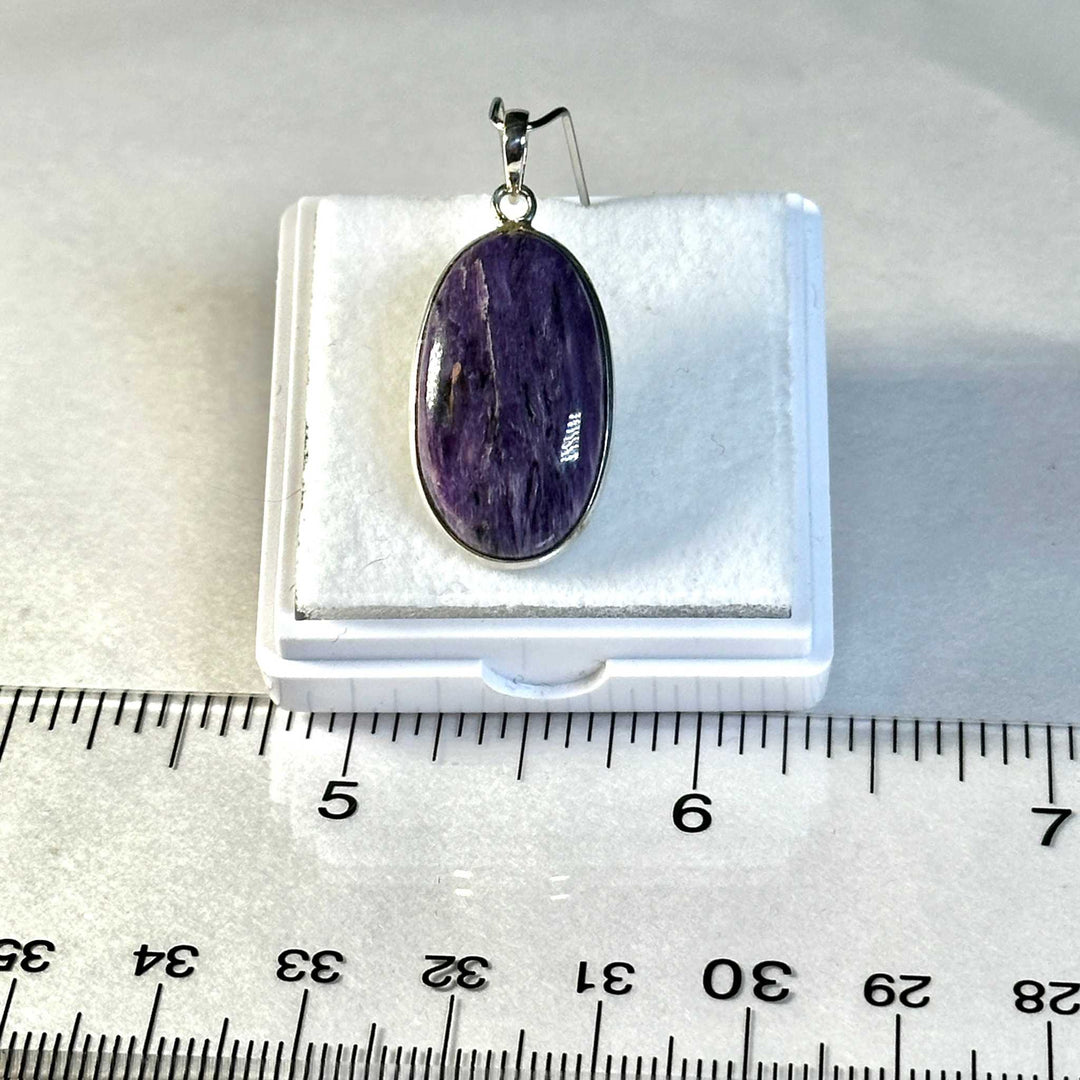 Charoite Pendant 925 Sterling Silver