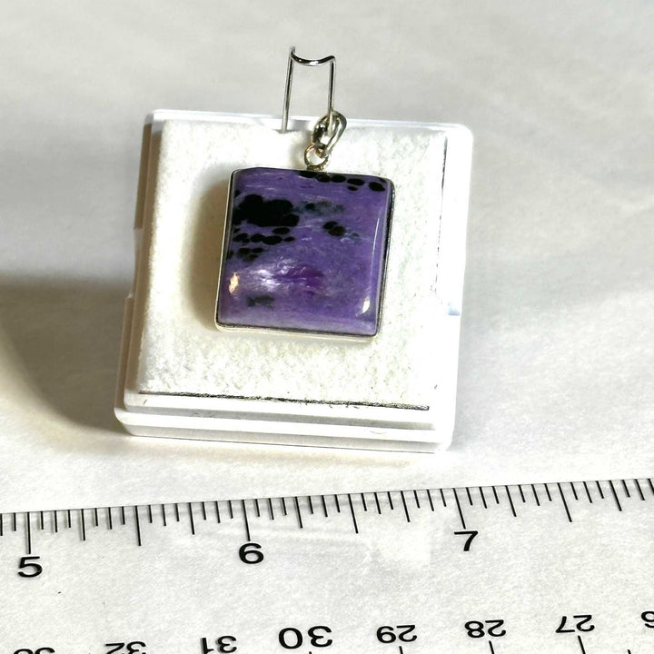 Charoite Pendant 925 Sterling Silver
