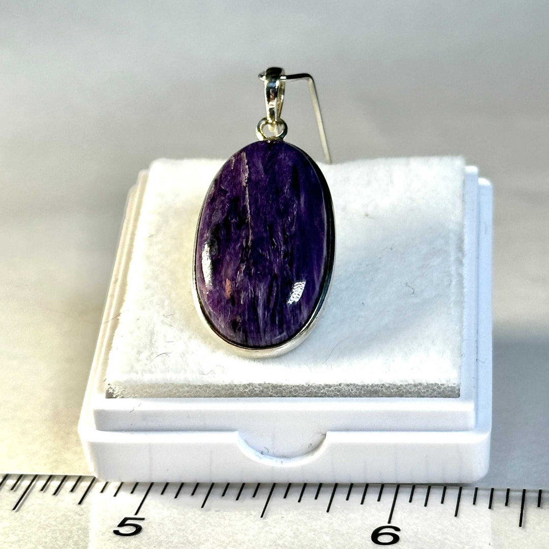 Charoite Pendant 925 Sterling Silver
