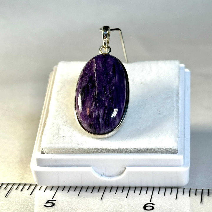 Charoite Pendant 925 Sterling Silver