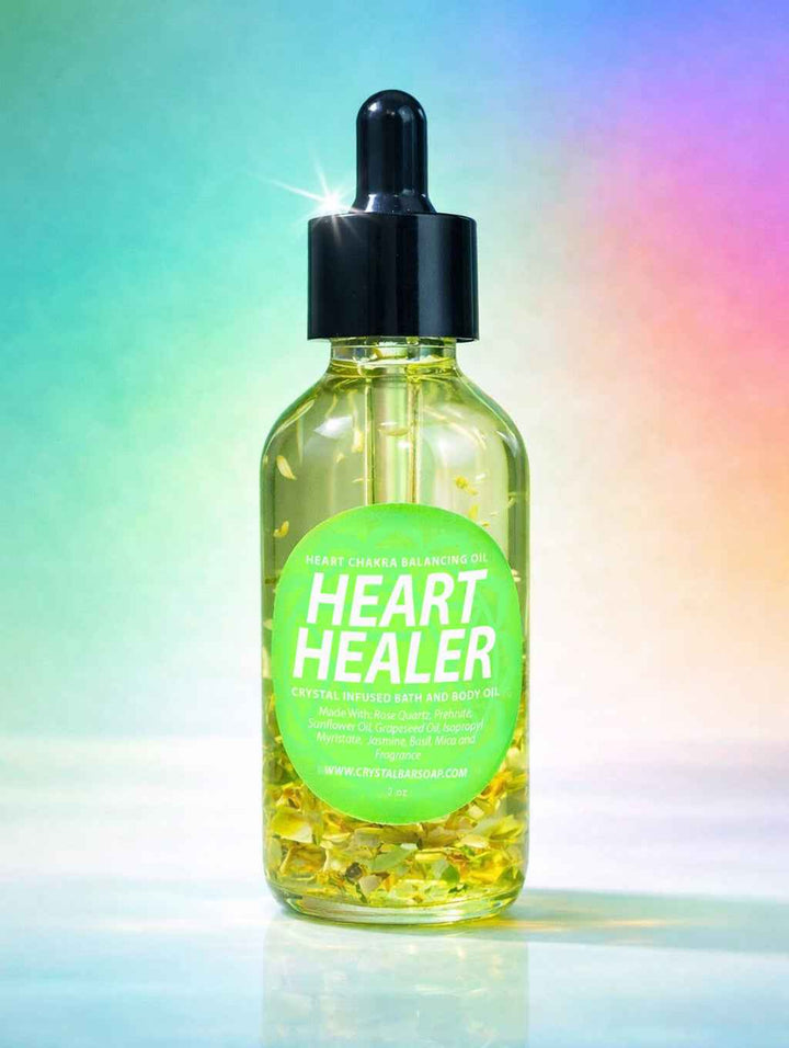 Heart healer – Crystal-infused body oil