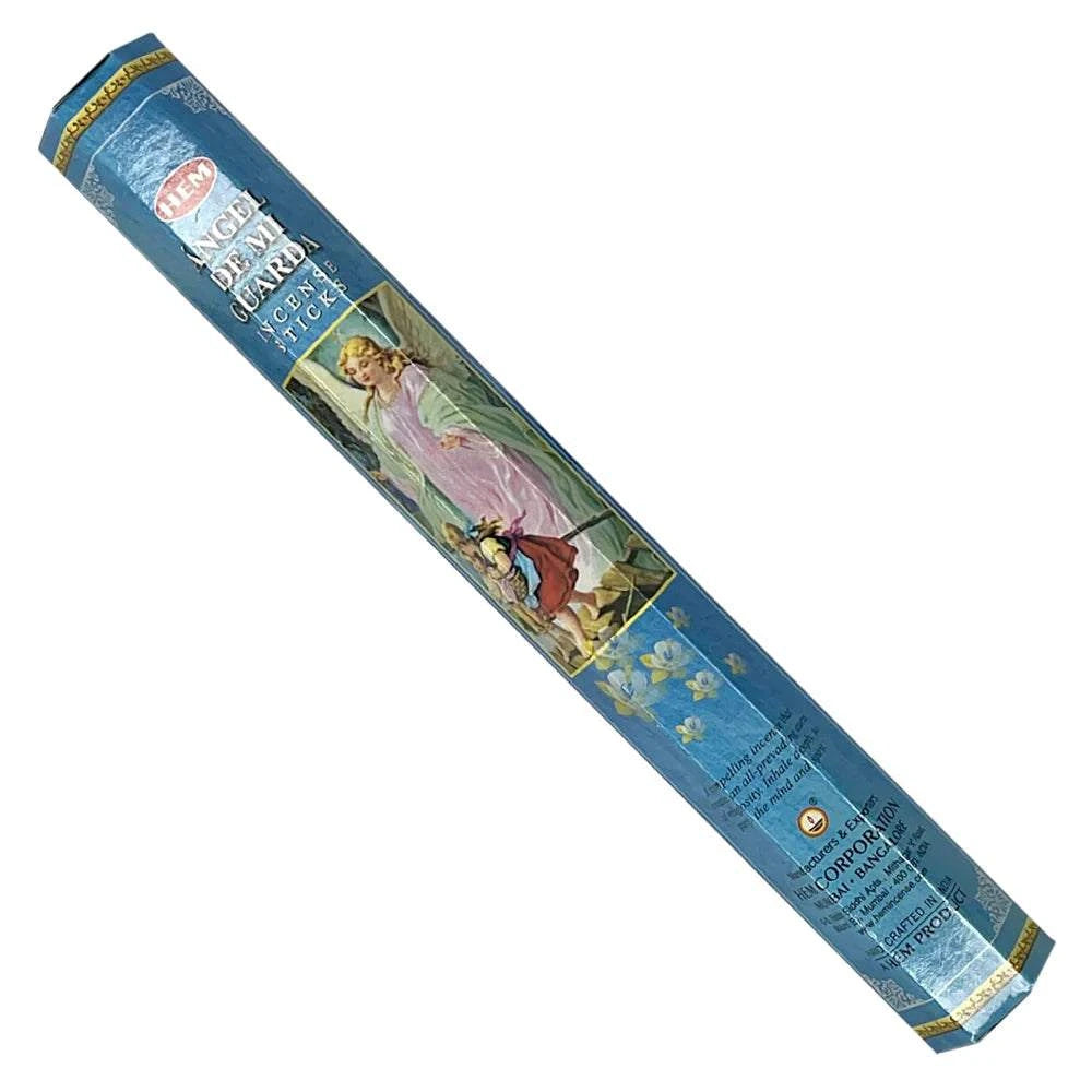 Rolled-up incense stick packaging with illustrations on a white background