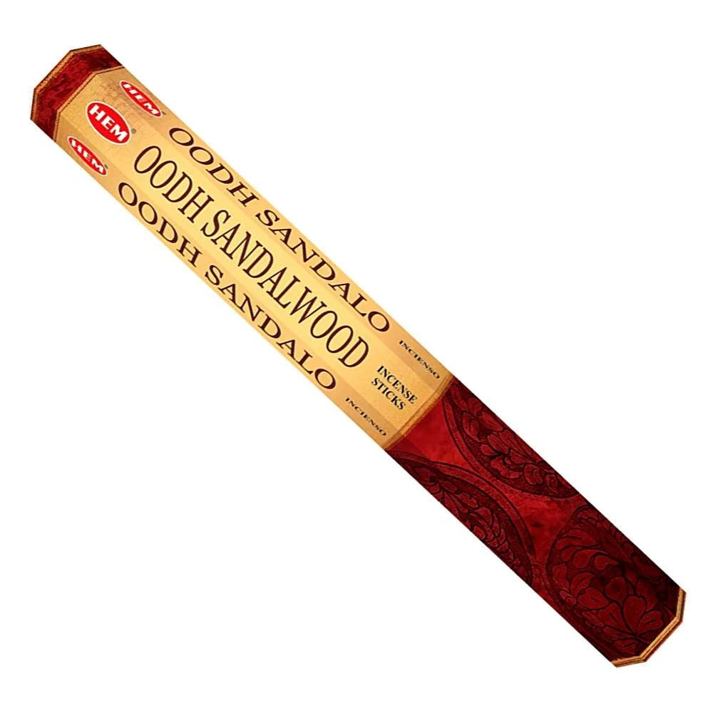 Hem Oodh Sandalwood incense sticks packaging on a white background