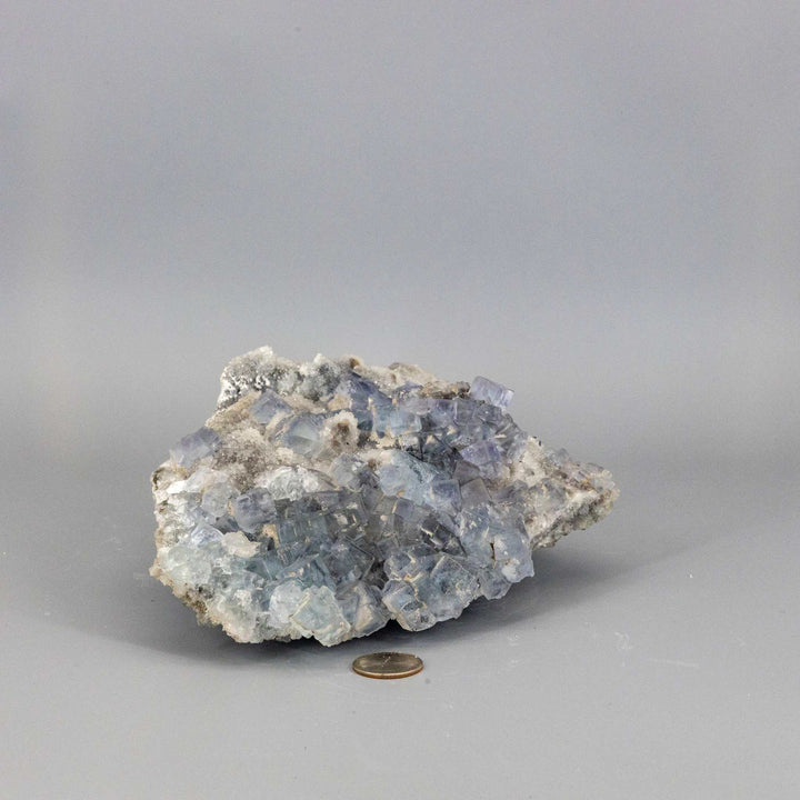 Huge 5.5 lbs Blue Fluorite XL "Sugar Cube" Double Sided Cluster