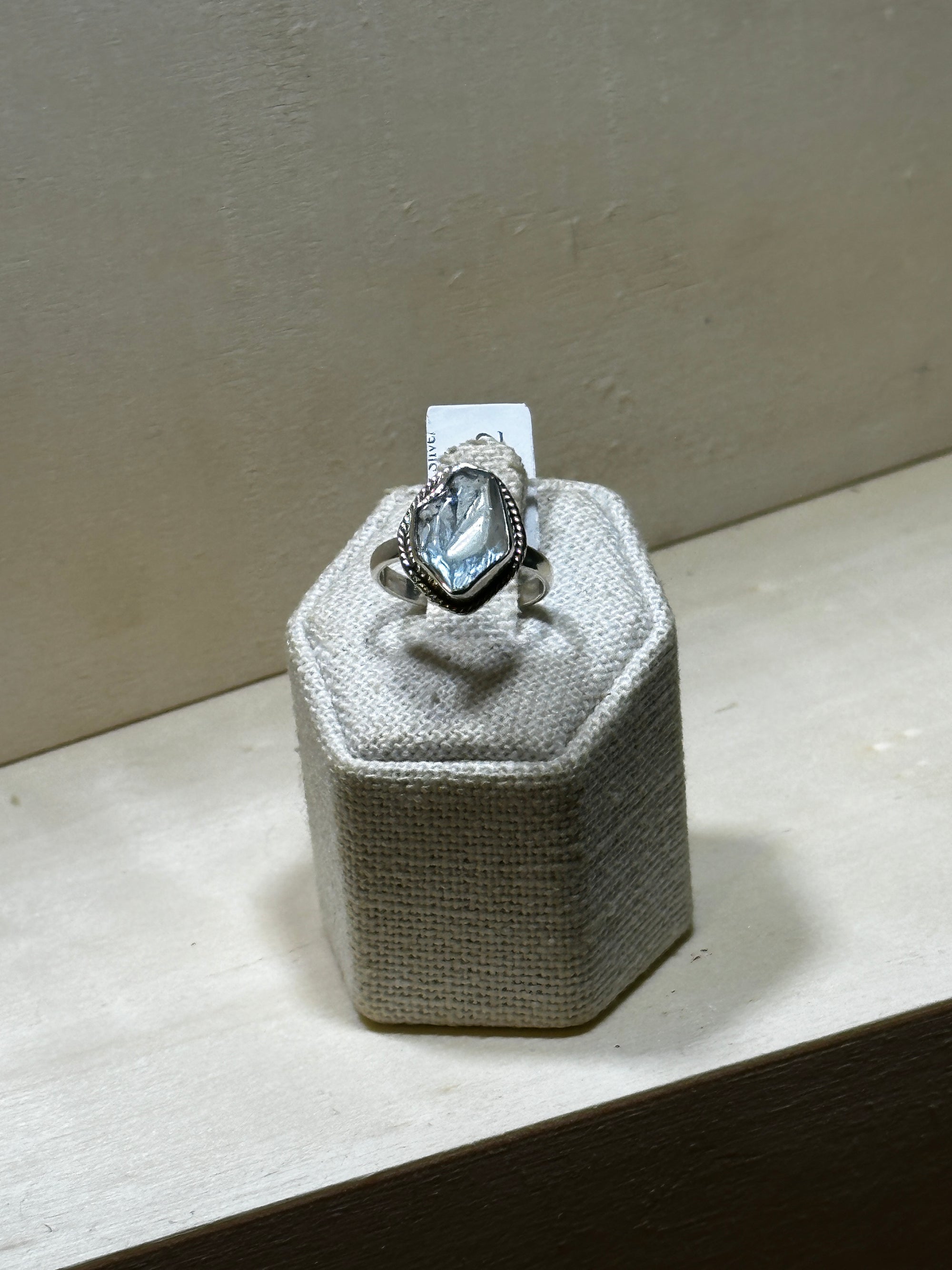 Rough Aquamarine Ring (03.3022), Rings, Rings