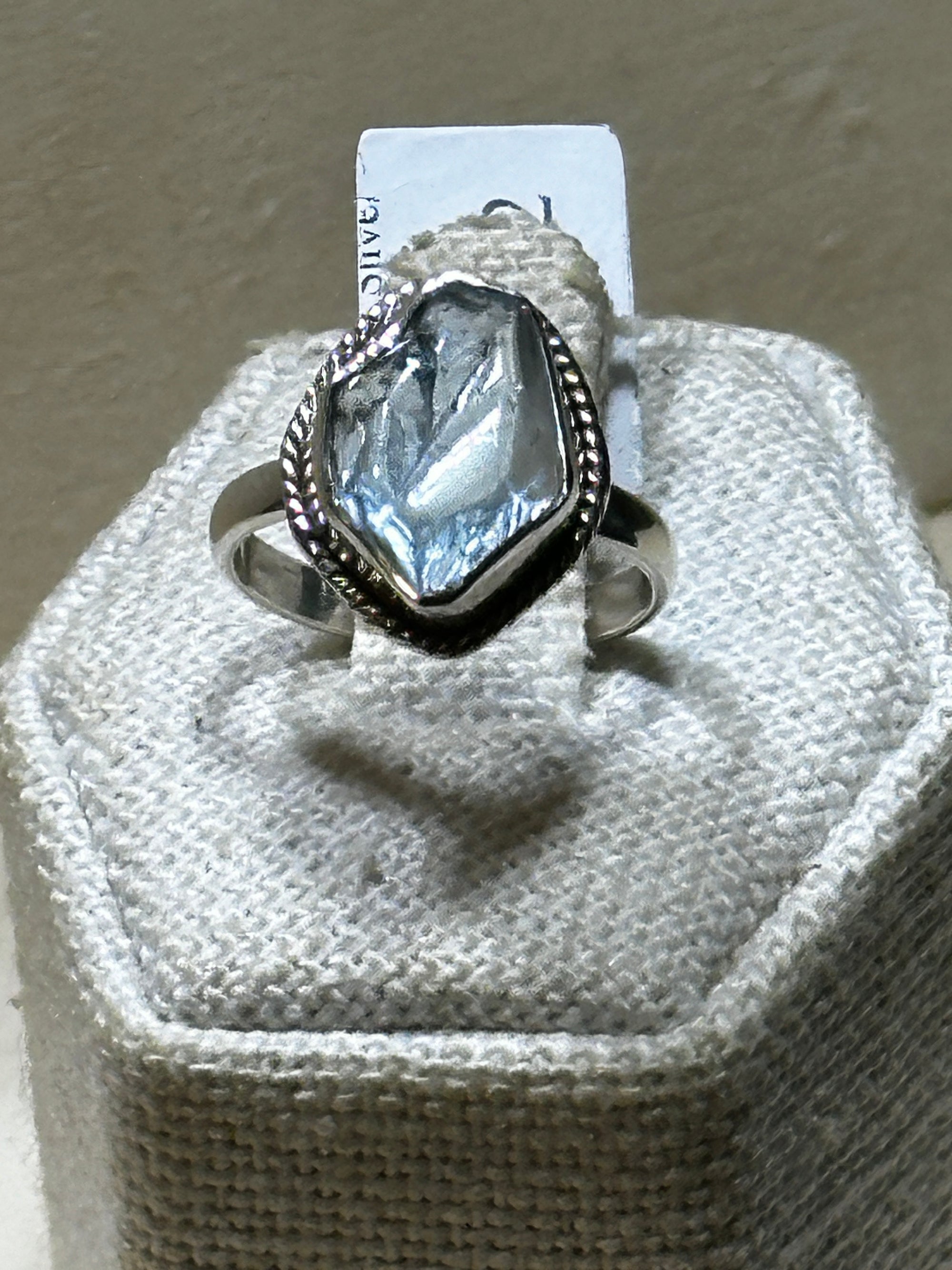 Rough Aquamarine Ring (03.3022), Rings, Rings