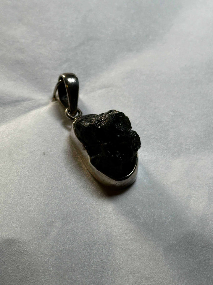 Moldavite Pendant 925 Sterling Silver
