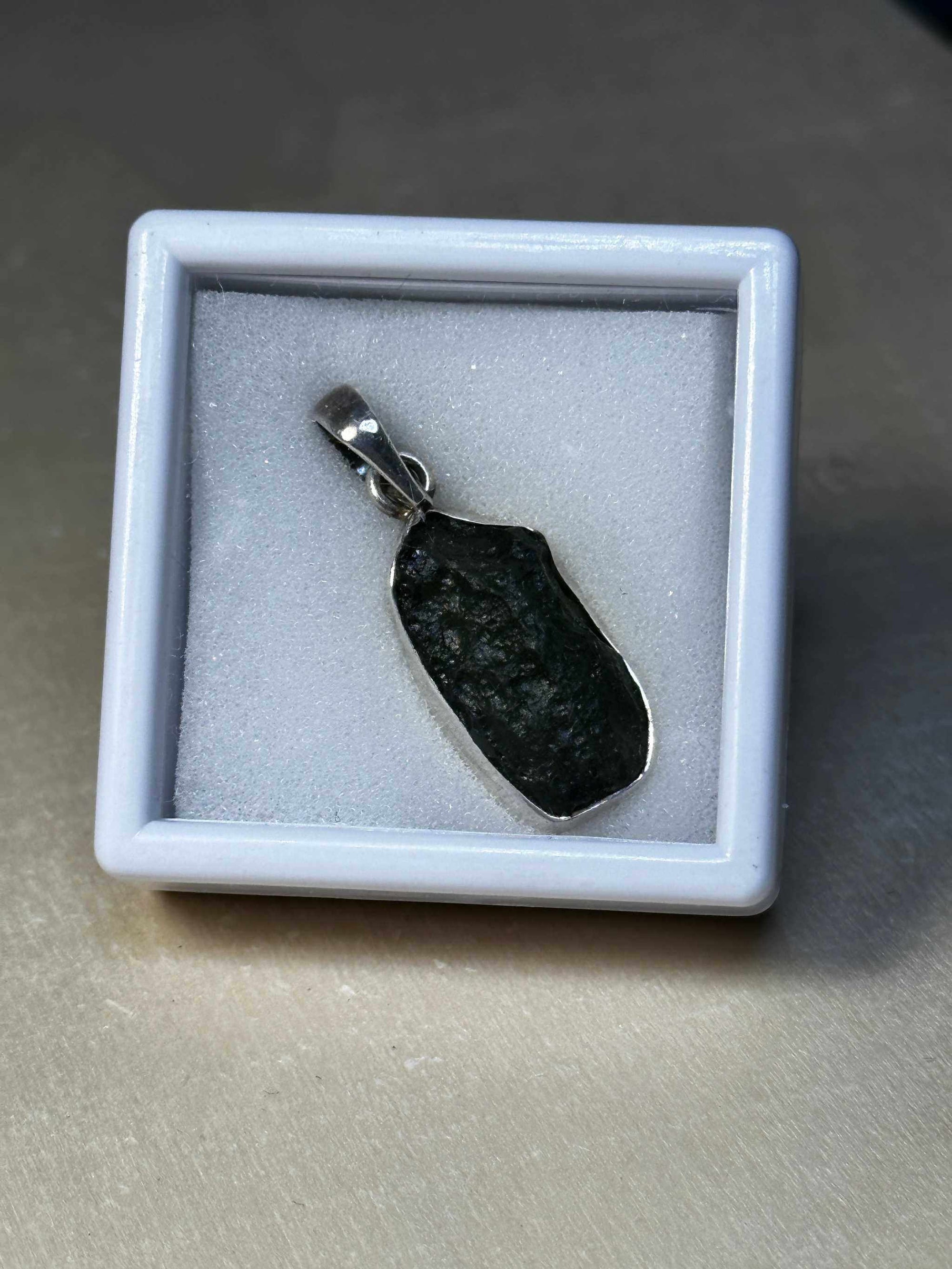 Moldavite Pendant 925 Sterling Silver